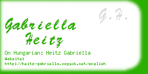 gabriella heitz business card